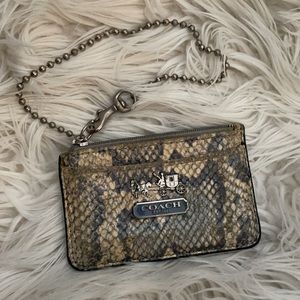 Coach reptile look ID wallet/coin